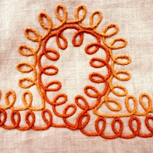 Anna Cate Cotton Embroidered Shorts Set Peach NWT Resort Size Medium - Picture 6 of 13